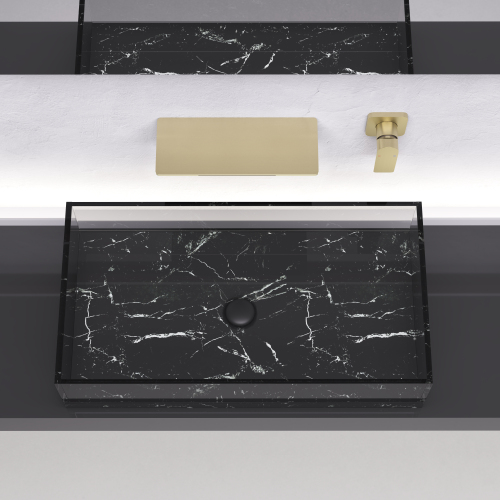 Wall Mount Waterfall Bathroom Sink Faucet - Image 9