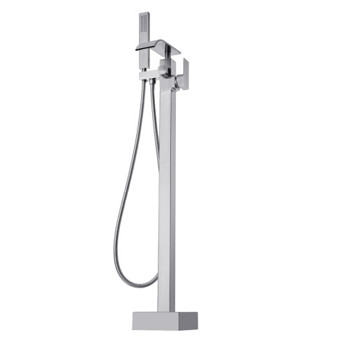Freestanding Bathtub Faucet, Floor Mount, Freestanding Tub Filler, Shower Mixer Taps, Two Water Modes, 360?? Swivel Spout, for Bathing & Showering Pet Bathing Cleaning Drains Toilet Flushing