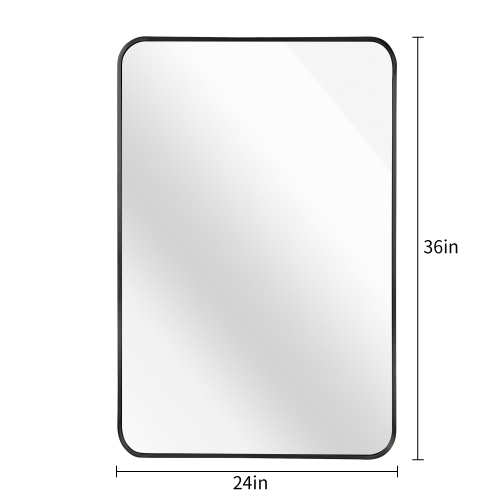 24x36 Inch Silver,Gold,Black Metal Framed Rectangular Bathrrom Mirror for Wall - Image 5