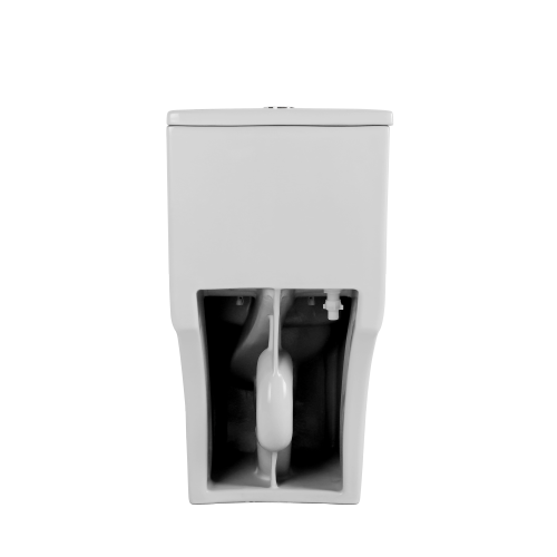 1.1/1.6 GPF Elongated Comfort Height Floor Mounted One-Piece Toilet, CUPC Certified, WaterSense Cetified, Ceramic, White Color, Soft Close Seat - Image 10