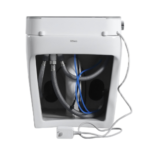 CUPC,DOE Tankless Smart Toilet With Bidet Built In, One-piece Bidet Toilet Seat, Auto Flush, Auto Open/Close,Heated Seat, Warm Water and Dry, Adjustable Temp,Remote Control Side Know - Image 13