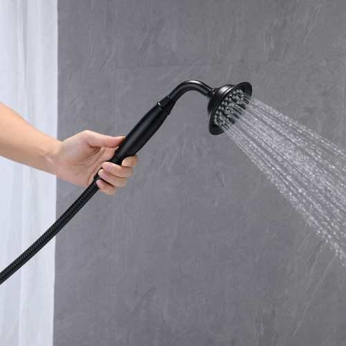 Freestanding Tub Filler Bathtub Faucet Brushed Nickel??Black,Chrome, with Hand Held Shower Floor-Mount - Image 8