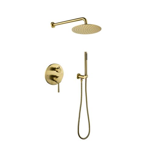Shower System, Wall Mounted Shower Faucet Set for Bathroom with High Pressure 10" Stainless Steel Rain Shower head Handheld Shower Set, 2 Way Pressure Balance Shower Valve Kit - Image 6
