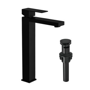 Brushed Gold, Brushed Nickel,Black Bathroom Faucet With Pop Up Drain, Black Faucet for Bathroom Sink, Single Hole Bathroom Faucet Modern Single Handle Vanity Basin Faucet