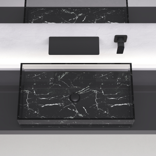 Wall Mount Waterfall Bathroom Sink Faucet - Image 3