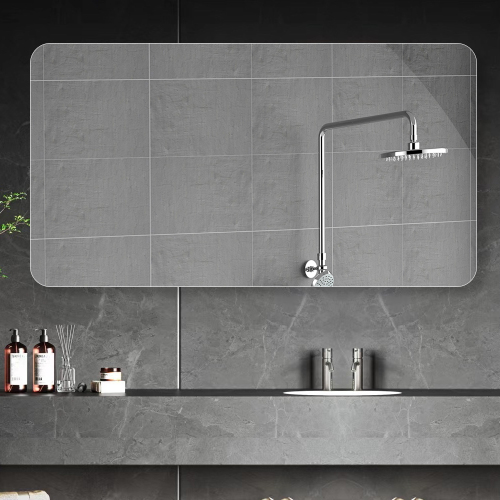 Bathroom Vanity Mirror , Wall-Mounted Mirror for Bathroom Anti-Fog Waterproof - Image 2