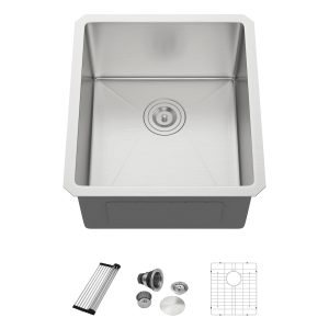 Wholesale Single Bowl  Rectangular Undermount Installation Stainless Steel Kitchen / Bar Sinkc
