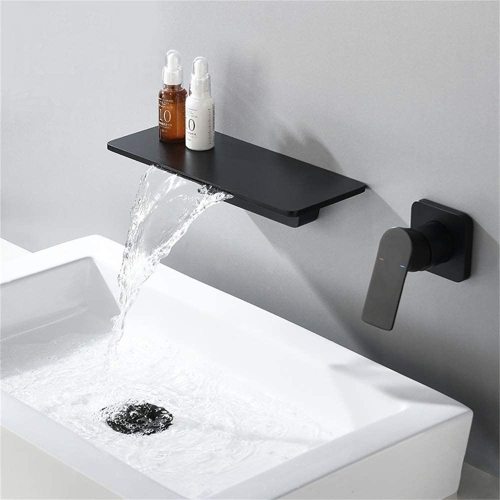 Wall Mount Waterfall Bathroom Sink Faucet - Image 2