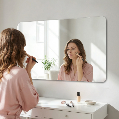 Bathroom Vanity Mirror , Wall-Mounted Mirror for Bathroom Anti-Fog Waterproof - Image 4