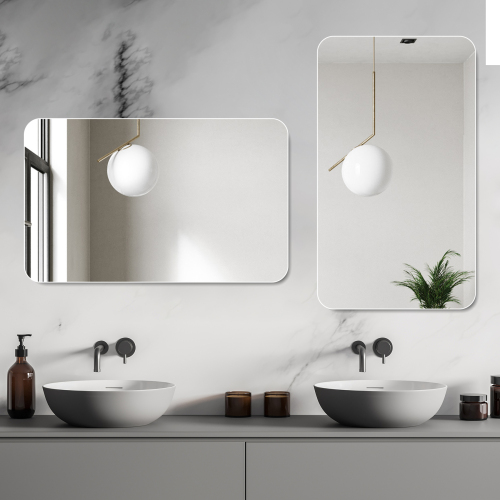 Bathroom Vanity Mirror , Wall-Mounted Mirror for Bathroom Anti-Fog Waterproof - Image 7