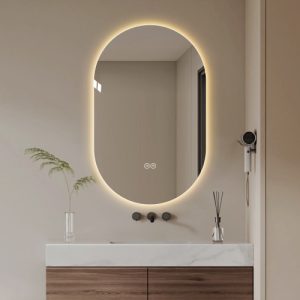 48*30, inch Smart Wall Mounted LED Touch Screen Anti-fog Mirror Bathroom Mirror, Barber Shop Mirror