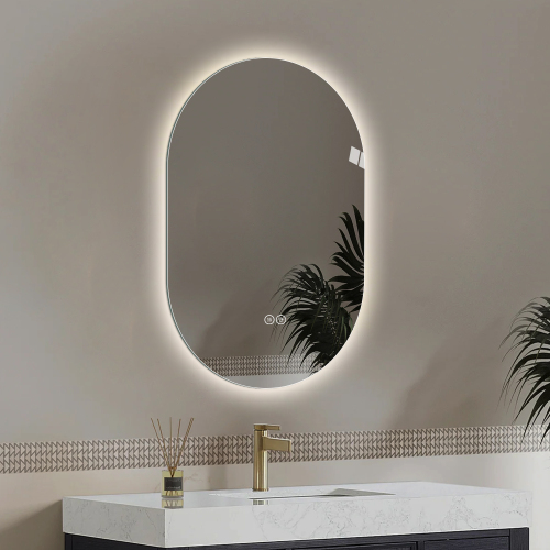 48*30, inch Smart Wall Mounted LED Touch Screen Anti-fog Mirror Bathroom Mirror, Barber Shop Mirror - Image 2
