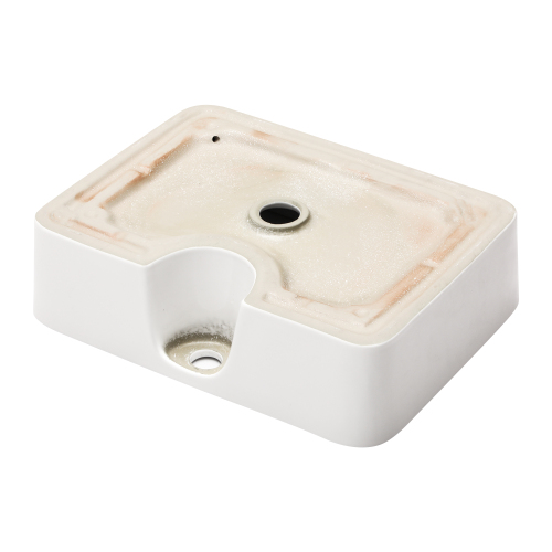 16"x12", 19"x15"White Ceramic Rectangular Vessel Bathroom Sink - Image 6