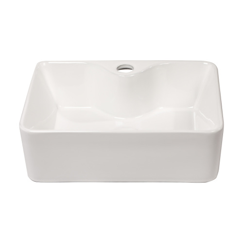 16"x12", 19"x15"White Ceramic Rectangular Vessel Bathroom Sink - Image 9