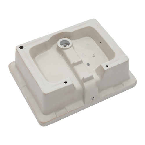 20"x15.5",22"x15.5" White Ceramic Rectangular Undermount Bathroom Sink with Overflow - Image 7