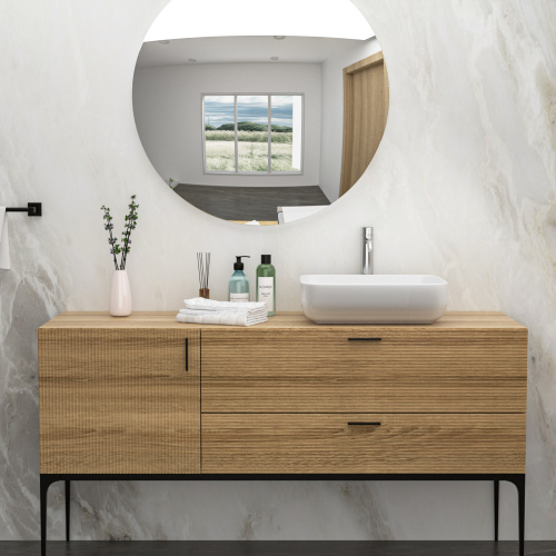 20x15 Inch White Ceramic Rectangular Vessel Bathroom Sink - Image 2
