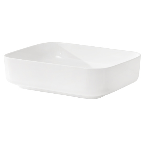 20x15 Inch White Ceramic Rectangular Vessel Bathroom Sink - Image 9