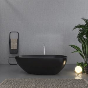 66.9 Inch Freestanding Solid Surface Soaking Bathtub For Bathroom