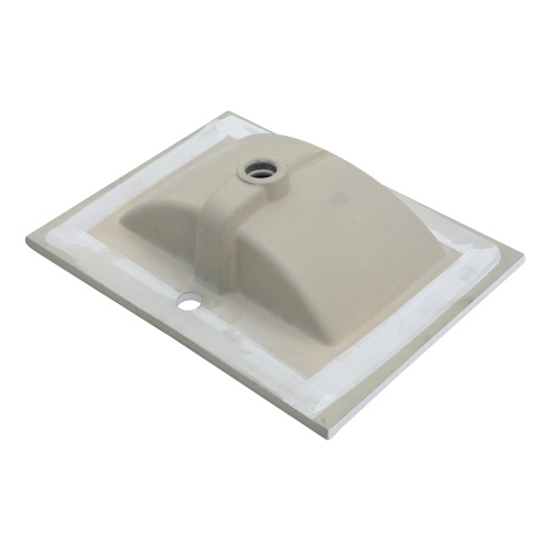 24" x 18" Bathroom Ceramic Console Sink with Overflow & Black Legs - Image 10