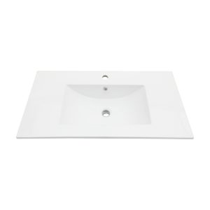 CUPC ,CE36-Inch Modern Drop-In Vanity Easy Clean Bathroom Sinks Ceramic Thin Edge Basin