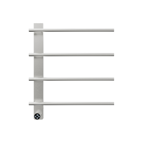 Brushed Nickel Heated Towel Rack For Bathroom,Wall Mounted With Intelligent Touch Screen Timer, 4-Bar Towel Warmer, 304 Stainless Steel Polished, Plug-In/Hard-Wired
On-Site - Image 6