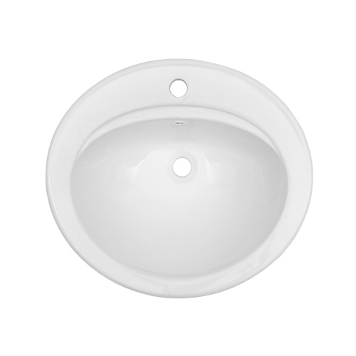 21.8 Inch Drop In Bathroom Sink White Porcelain 21.8x19.5inch Ceramic Vitreous Above Counter Vanity Lavatory Sink - Image 8