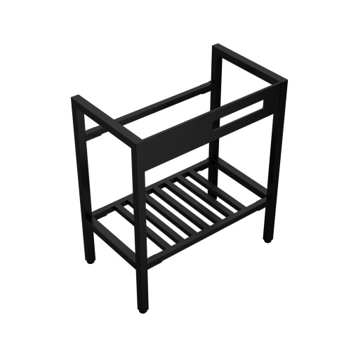 32" x 18.5" Bathroom Ceramic Console Sink with Overflow & Black Legs - Image 8